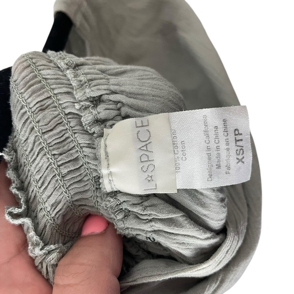 L*Space Smith Gauze V-Neck Cover-Up Tunic Dress Light Sage Green Size XS - Picture 9 of 10